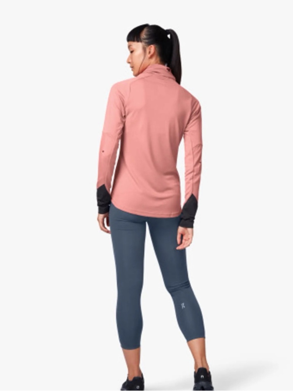 On Running Weather Shirt Dust Rose Pink Women’s Size M Active Workout Run Walk - Picture 2 of 15